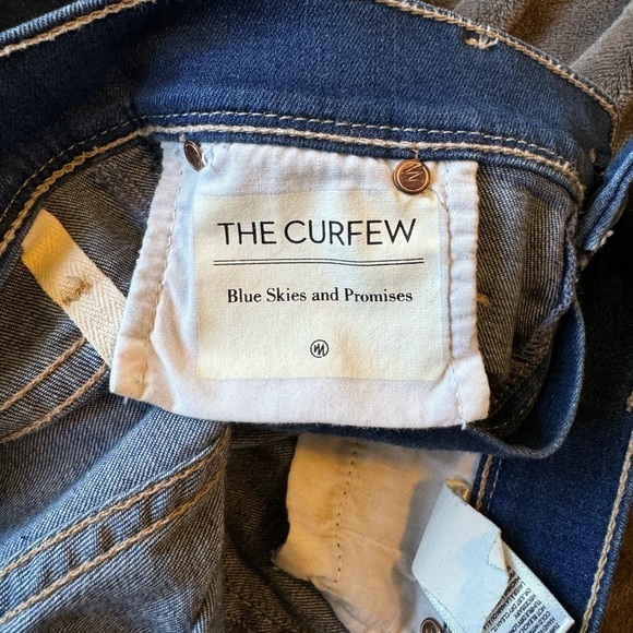 MOTHER The Curfew Blue Flare Jean Size 25 - Picture 9 of 11